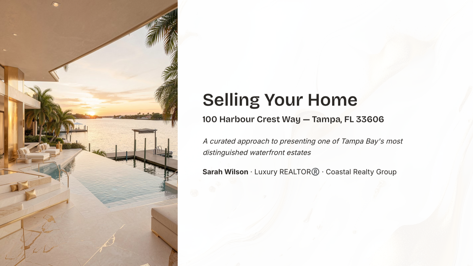 Listing presentation deck PDF sample